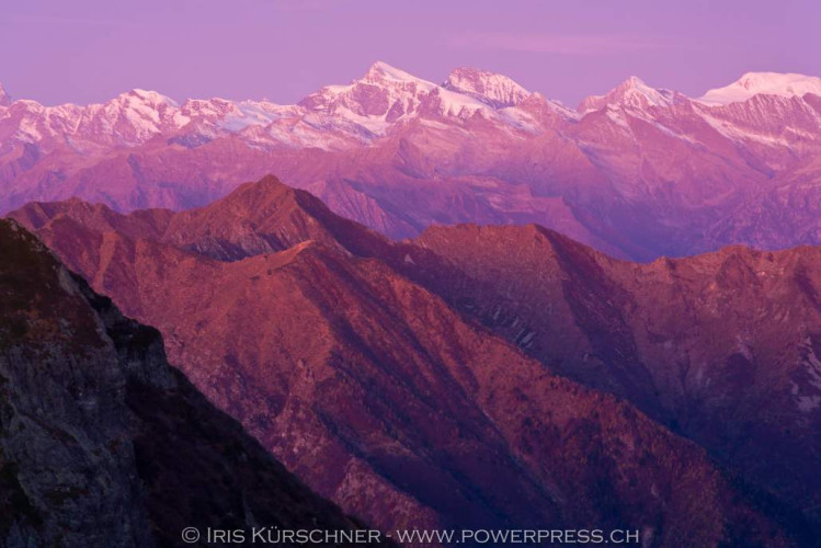 Nationalpark Val Grande mit Walliser Alpenkamm