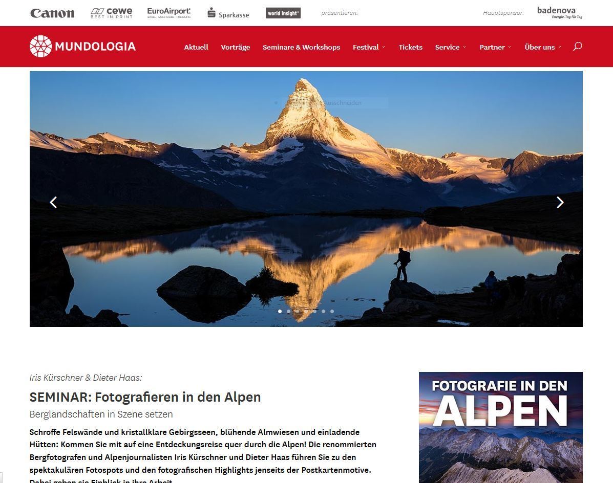 Fotografieren in den Alpen Mundologia
